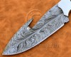 Personalized Handmade Damascus Steel Gut Hook Skinner Hunting and Survival Craft Knife