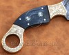 Personalized Handmade Damascus Steel Arts and Crafts Hunting and Survival Karambit Knife Bone Handle