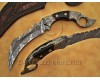 Personalized Handmade Damascus Steel Arts and Crafts Hunting and Survival Karambit Knife