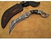 Personalized Handmade Damascus Steel Arts and Crafts Hunting and Survival Karambit Knife