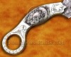 Personalized Scrimshaw Handmade Damascus Steel Arts and Crafts Hunting and Survival Karambit Knife